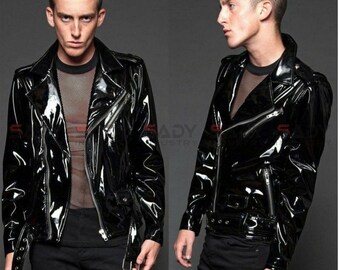 vinyl mens jacket