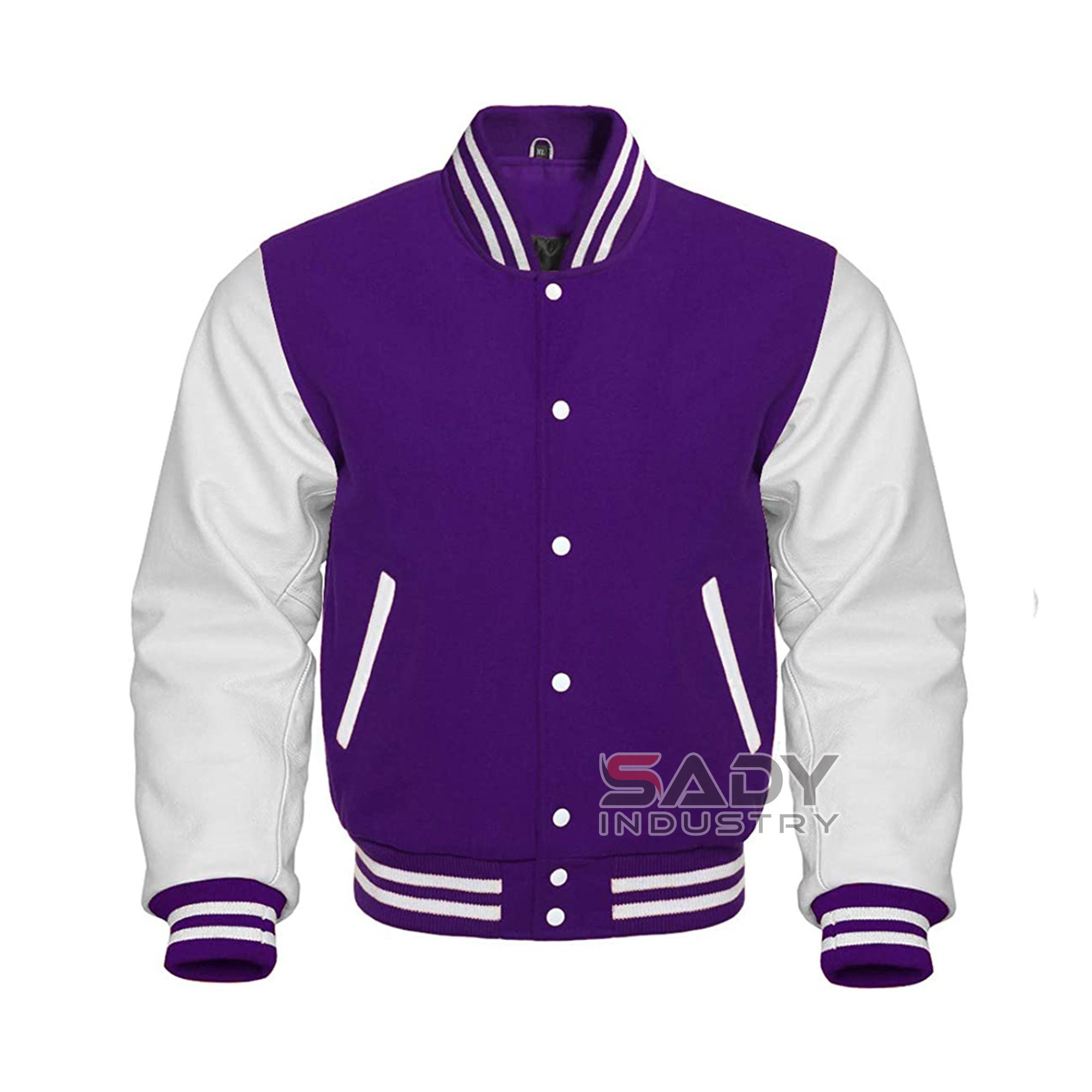 Purple White Letterman Jacket - Etsy