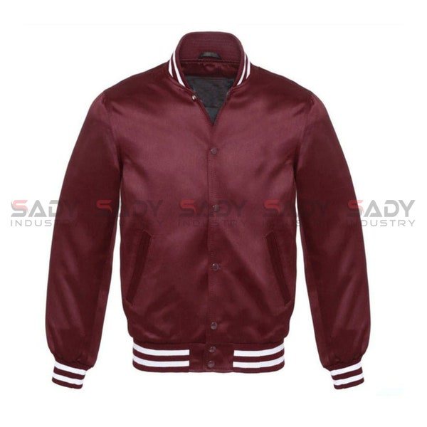 Maroon Baseball Jacket main image 1