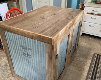 Barnwood Kitchen Island