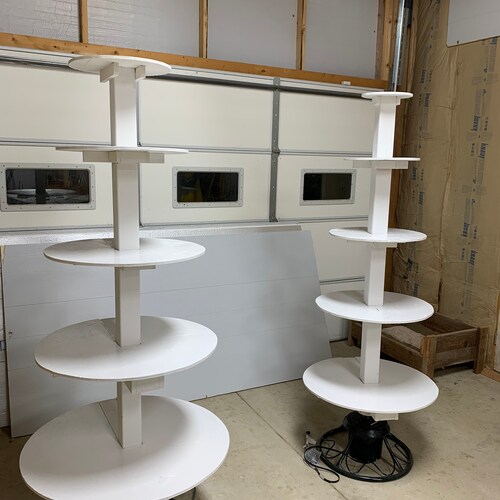 6ft Wooden Christmas Tree Corner Shelf christmas Village Etsy