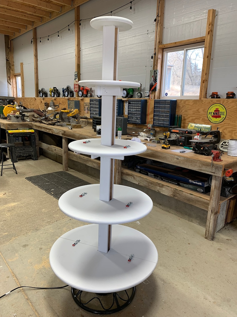 Rotating Christmas Tree Village Display Etsy