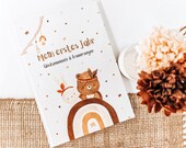 EULENTALER Baby Diary I 84 pages DIN A4 I My first year I Hardcover Thread Stitching I Baby Book Baby Album Memory Album