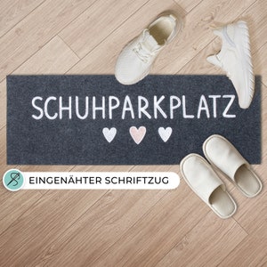  ElbFuchs® Kokos Fußmatte Schuhparkplatz 60x40cm, Rutsch- und  wetterfeste Schuhmatte Abtropfmatte und Schuhablage