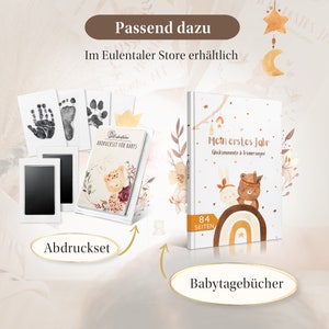 EULENTALER® Meilensteinkarten Baby I Boho I Von Pädagogen gestaltet I Meilensteine Baby I Geschenk zur Geburt I 48 Karten Inkl. Geschenkbox Bild 6