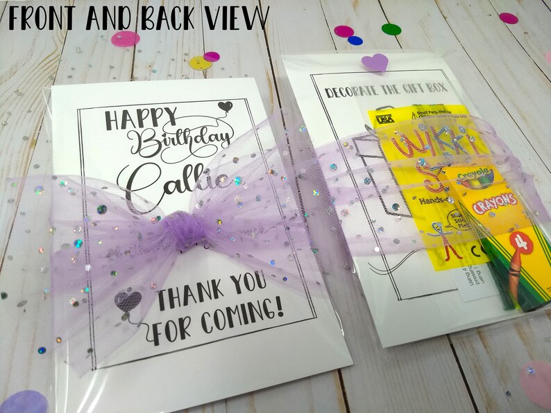 Personalized Birthday Party Favors for Kids Custom Etsy