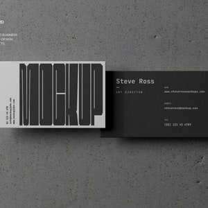 Urban Visitenkarten Mockup Kit VOL. 3 - 3 PSDs