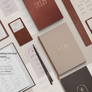 Restaurant Menu Mockup Bundle