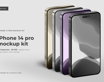 Kit mockup per iPhone 14 Pro