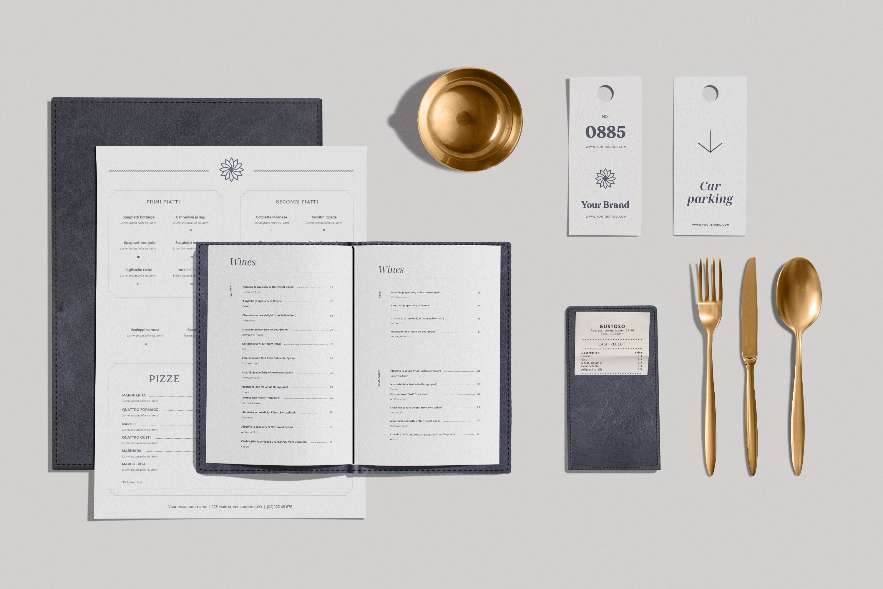 Restaurant Branding Mockup Kit - Etsy