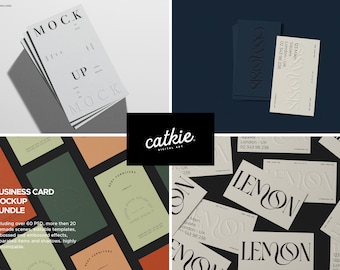 Business card mockup mega bundle (60+ PSD)