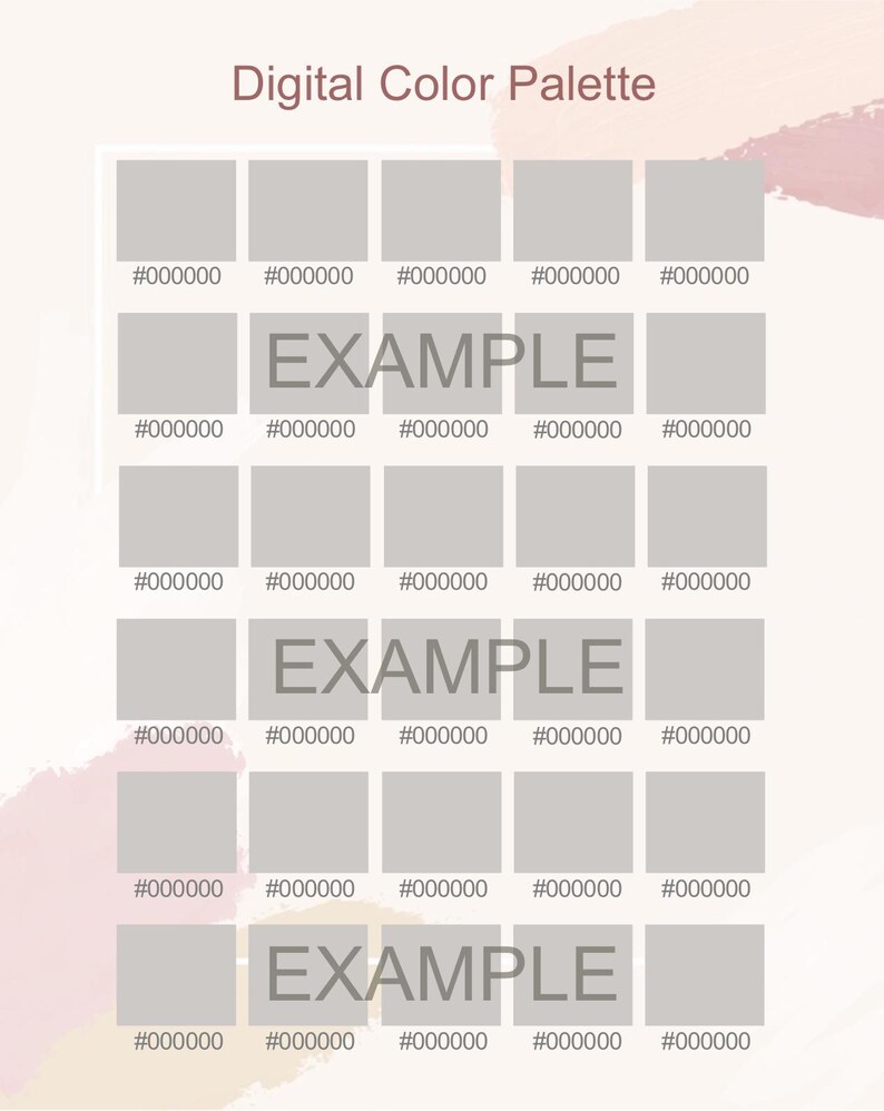 Lc Color Codes Lettering Procreate Color Palette Bundle, HEX Codes, Soft Pastel Color Swatches ...