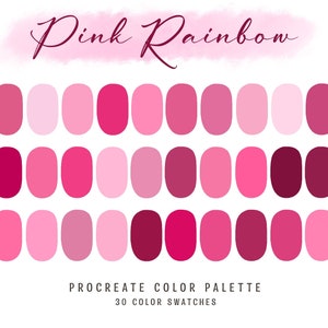 Procreate Color Palette Pink Tones Procreate Swatches/Color Swatches/Valentine&#39;s iPad Illustration/Lettering