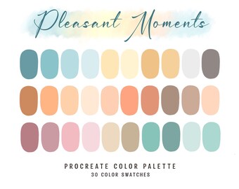 Procreate Color Palette Procreate Swatches Ipad Pro Digital - Etsy