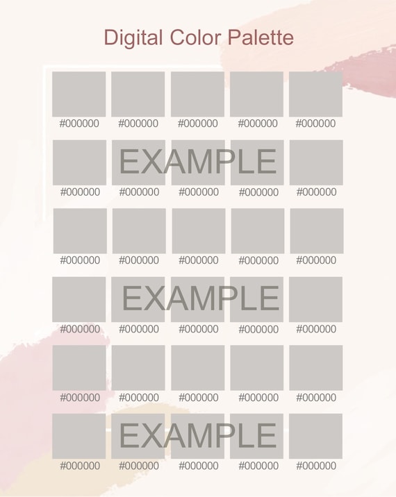 Boho-So-Soft, Color Swatches, Color Palette, iPad Color Palette