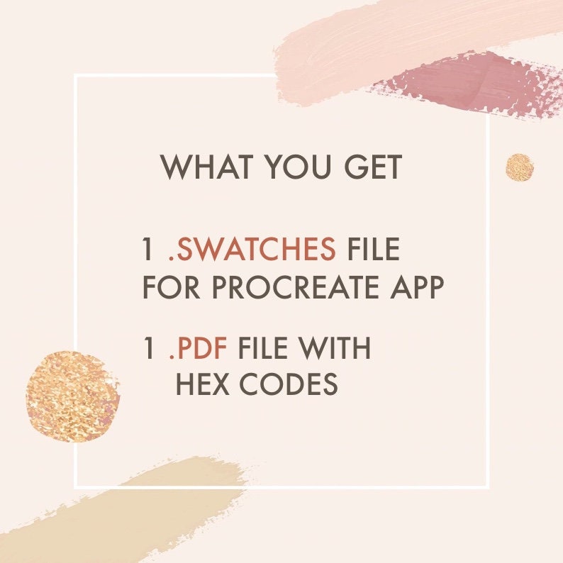 Procreate Color Palette, HEX Codes, Procreate Swatches, iPad Pro ...