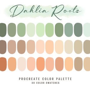 Procreate Color Palette Peach Tones Procreate Swatches, Color Swatches, iPad Illustration, Lettering, Procreate Art