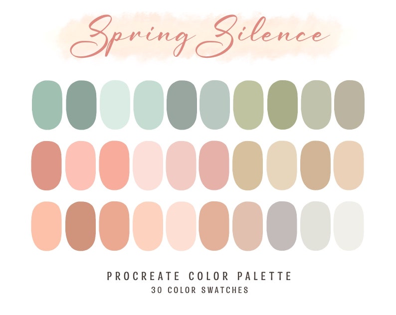 Procreate Color Palette Pastel Procreate Swatches Ipad - Etsy