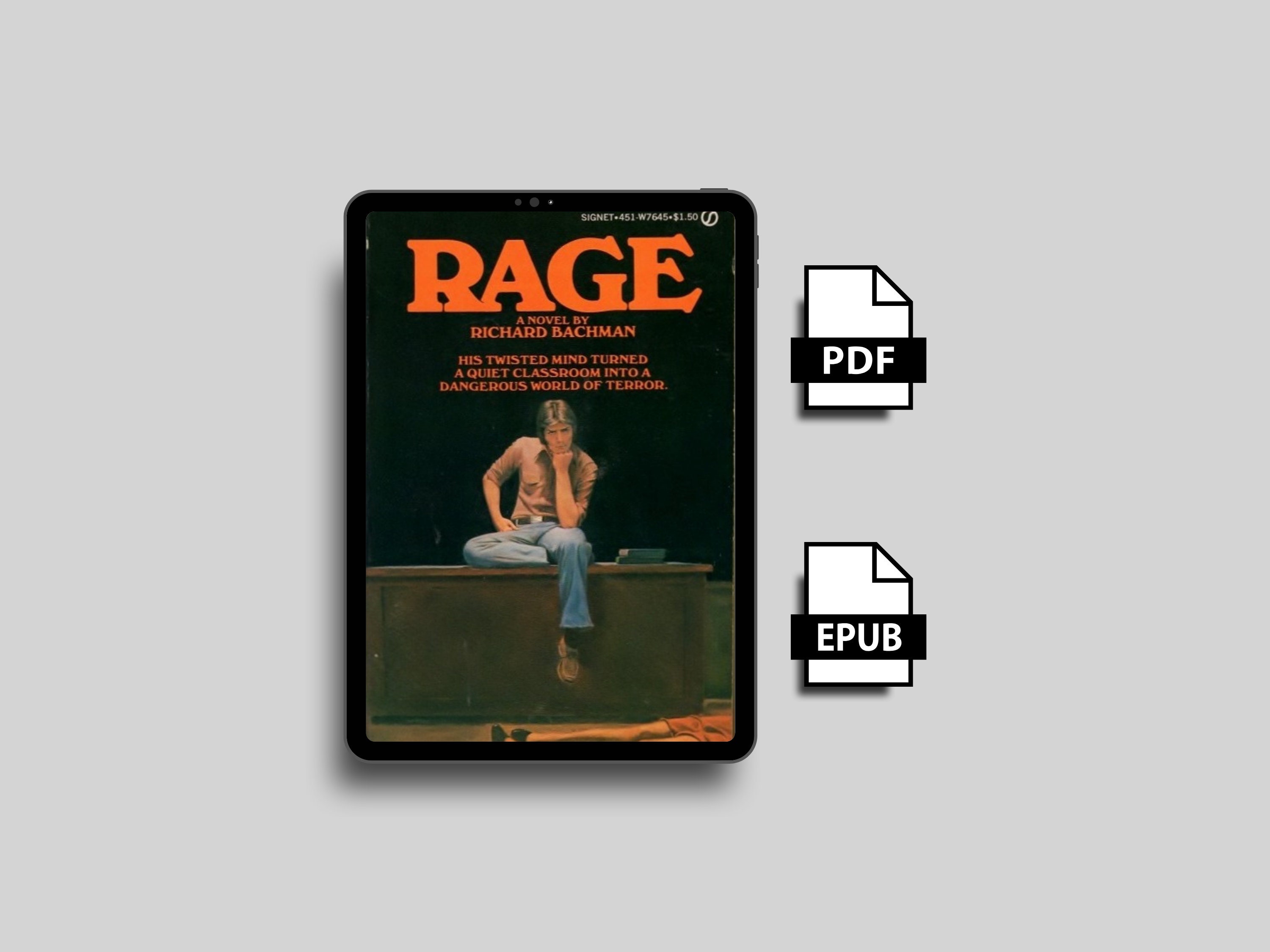 Rage by Richard Bachman, Stephen King Psychological Thriller Suspense
