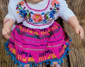 Vestido mexicano para meninas, roupa mexicana para meninas, vestido mexicano para meninas, vestido infantil, roupa mexicana para bebê, roupa mexicana para criança, mexicano