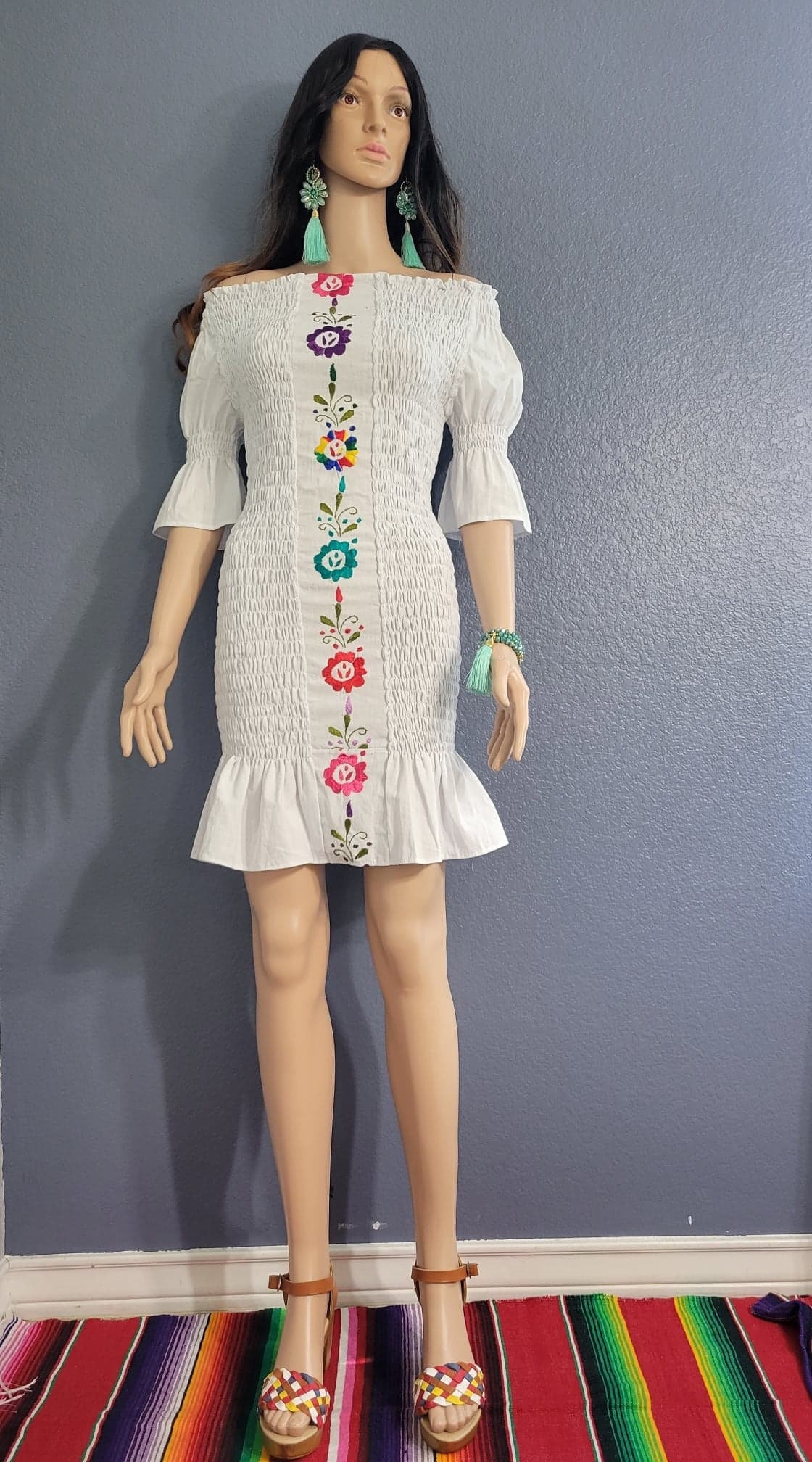 Mexican Embroidered Bodycon - Etsy