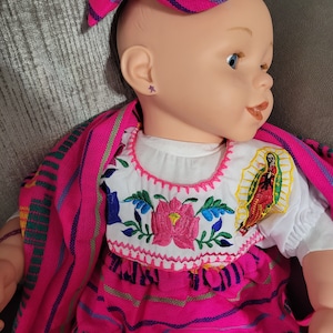 Conjunto virgen de guadalupe para niñas//Vestido Virgencita// Conjunto Virgencita // Vestido Virgen María// Vestido Señora de guadalupe//