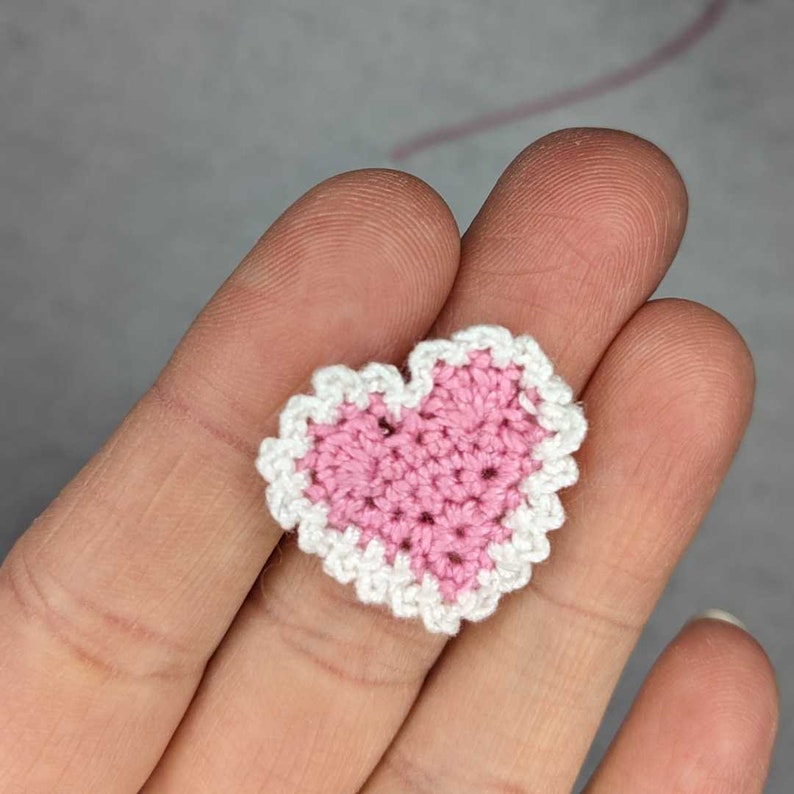 For the Love Crochet Earrings Pattern, crochet heart earring pattern, crochet heart PDF, crochet PDF earring pattern, crochet photo tutorial image 2