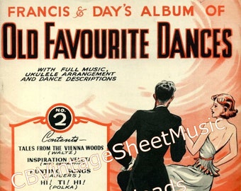 Francis & Day's Album of Old Favorite Dances (nr. 2) - Muziekalbum downloaden, traditionele dansen, volledige muziek, ukelele-arrangement, akkoorden