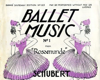 Ballet Music No.1 from ‘Rosamunde’ - Sheet Music Download, 19th Century Music by Schubert, arr. Farnell 1929, 1920s, Violin & Cello Ad Lib