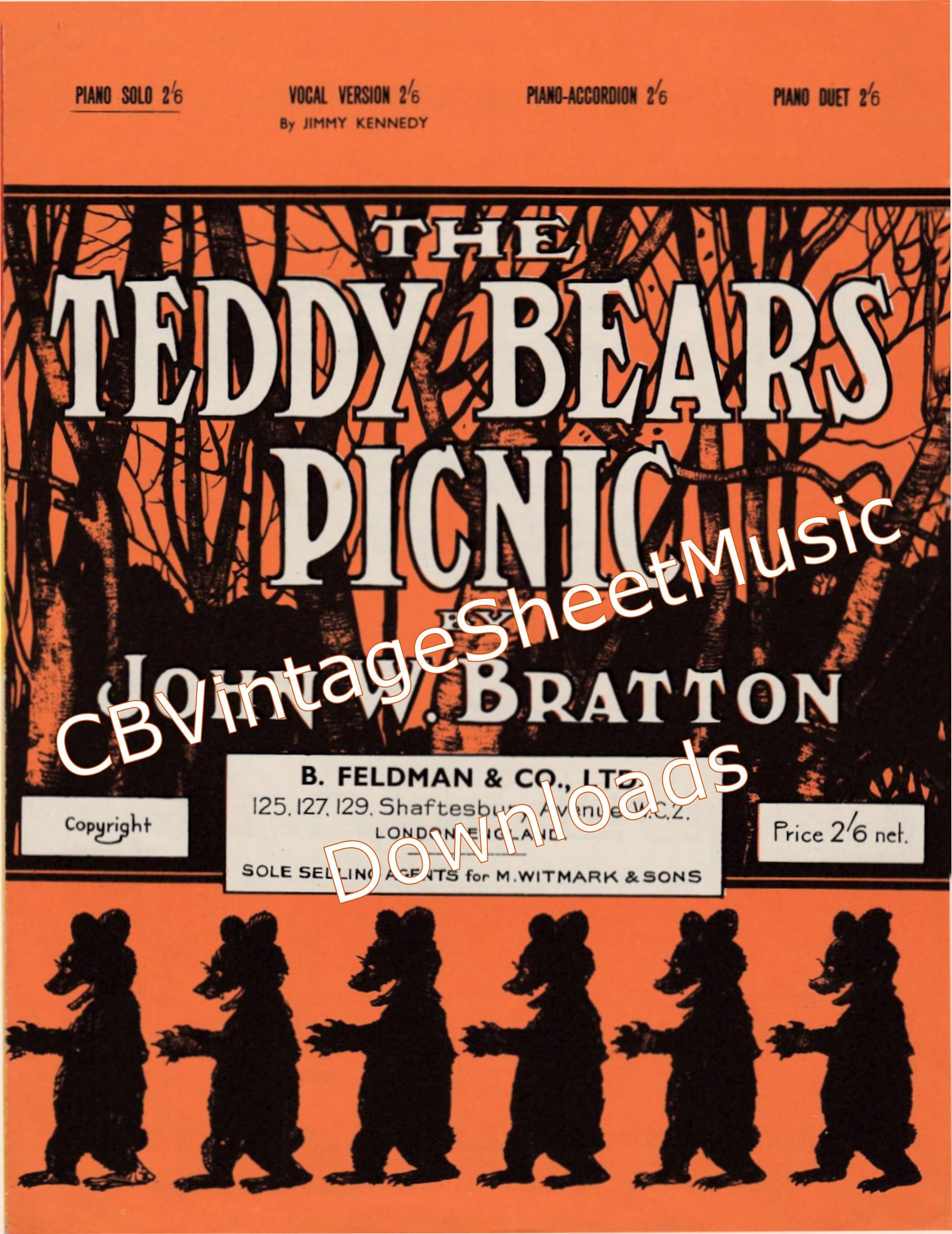 What Movie Is The Teddy Bear Picnic Song In The Teddy Bears Picnic, Sheet Music to Download, Children's Tunes