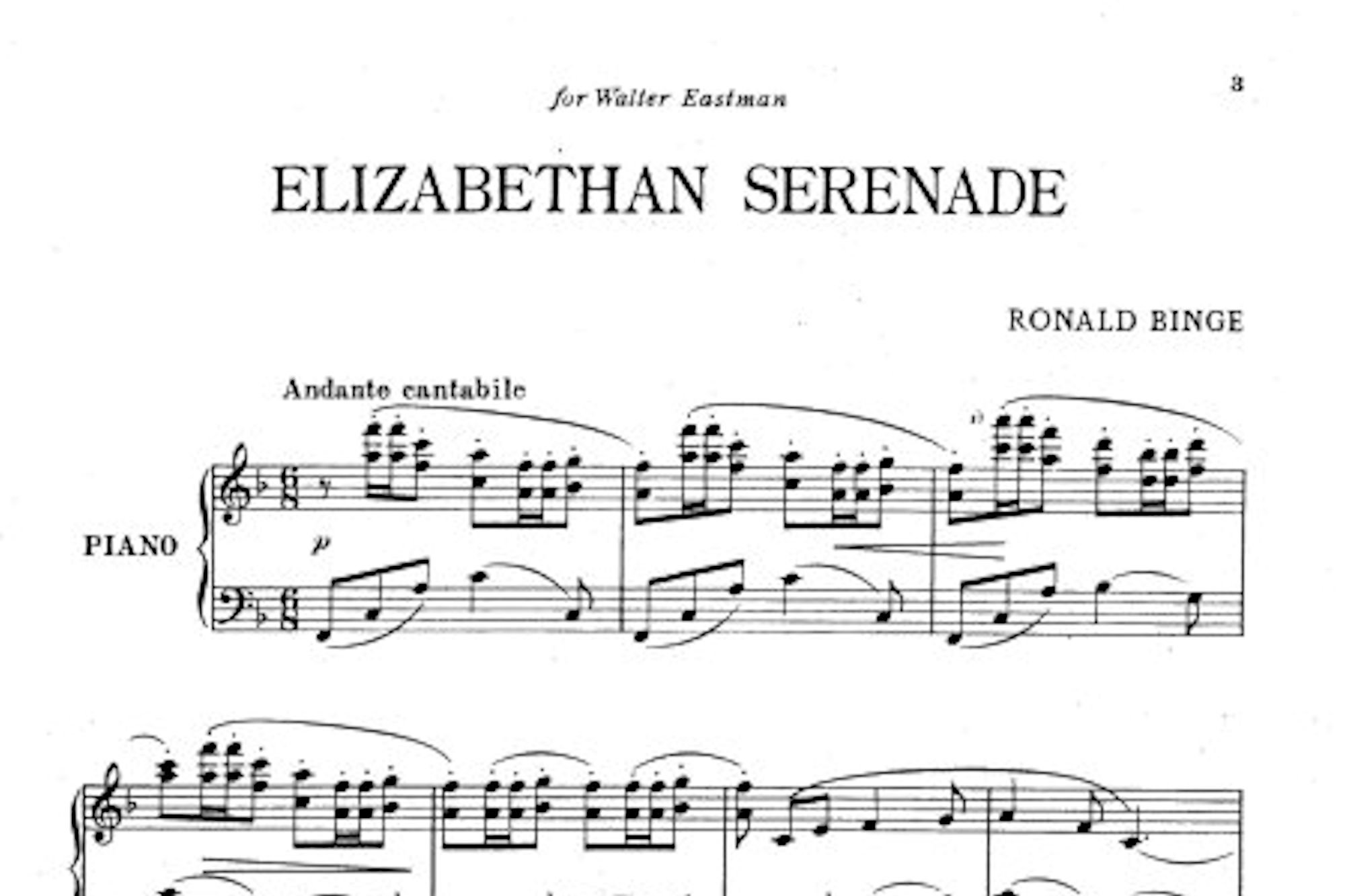 Elizabethan Serenade Vintage Sheet Music Digital Download - Etsy México