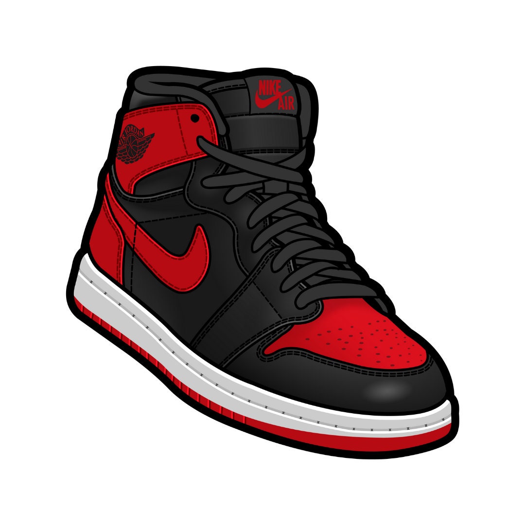 1 6 Inch Printed Sneaker CUT OUT Only-air Jordan - Etsy