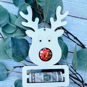 Rendier Chocolade houder Ornament DIGITAAL bestand, Geld houder Ornament, Geld houder SVG, Candy Rendier Ornament, Geld SVG Bestand