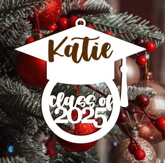 Class of 2025 Ornament, 2025 Grad Ornament, Graduation Ornament, Gift for 2025 Senior, Graduation Gift, Senior 2025 Ornament