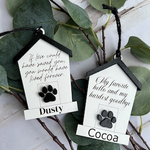 Dog Memorial Ornament, Pet Loss Memorial Svg, Dog Loss, File digitale per pet ornament, Pet SVG File, Personalized Pet Ornament, Loss of Pet