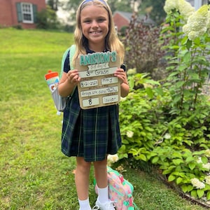 First Day of School Sign SVG, Last Day of School Sign SVG, Interchangeable School Sign Laser Cut File, First and Last Day of School Prop