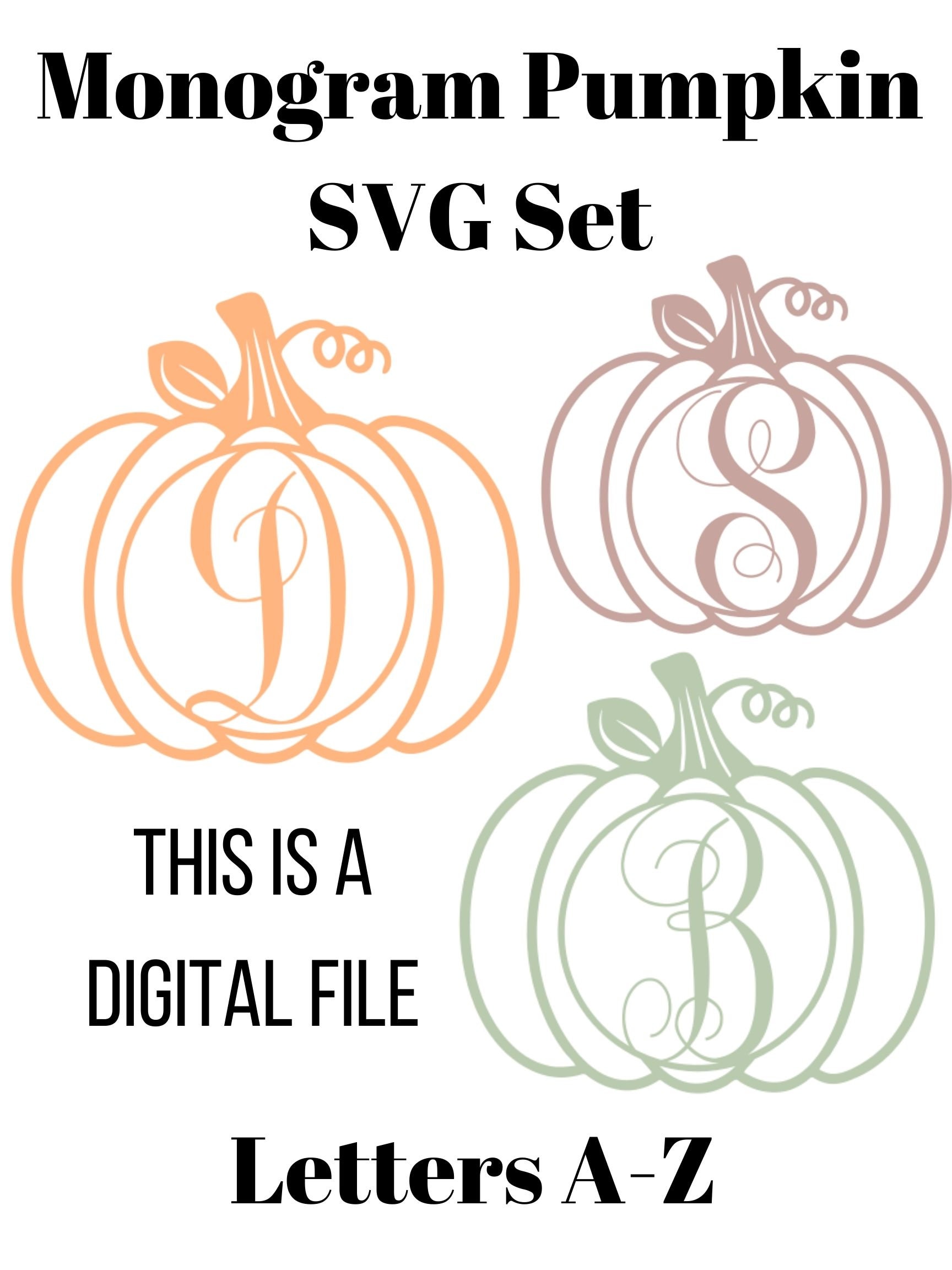 Personalized Pumpkin Monogram Topper Graphic Tee