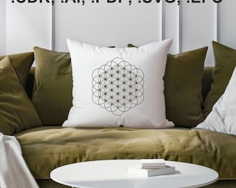Sacred Geometry – Flower of Life Digital Art | Spiritual Printable