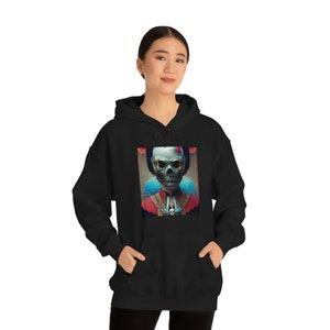 Unisex Heavy Blend Hooded Sweatshirt, &quot;Ready to Ride&quot;, Royal Viet Art Series