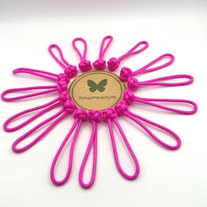 Paracord Zipper Pulls – Handmade Durable Pull Tabs for Backpacks, Jackets, Outdoor Gear – Tactical & Custom Colors