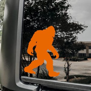 Sasquatch Bigfoot Decal Sticker | Cryptid Car Window Vinyl | Yeti Silhouette Sticker | Outdoor Adventure Hiking Gift