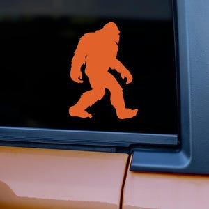 Bigfoot Sasquatch Vinyl Decal | Sasquatch Silhouette Sticker for Car Window, bronco, Truck, Laptop | Outdoor Humor Decal