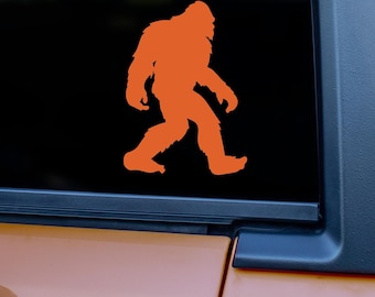 Bigfoot Sasquatch Vinyl Decal | Sasquatch Silhouette Sticker for Car Window, bronco, Truck, Laptop | Outdoor Humor Decal