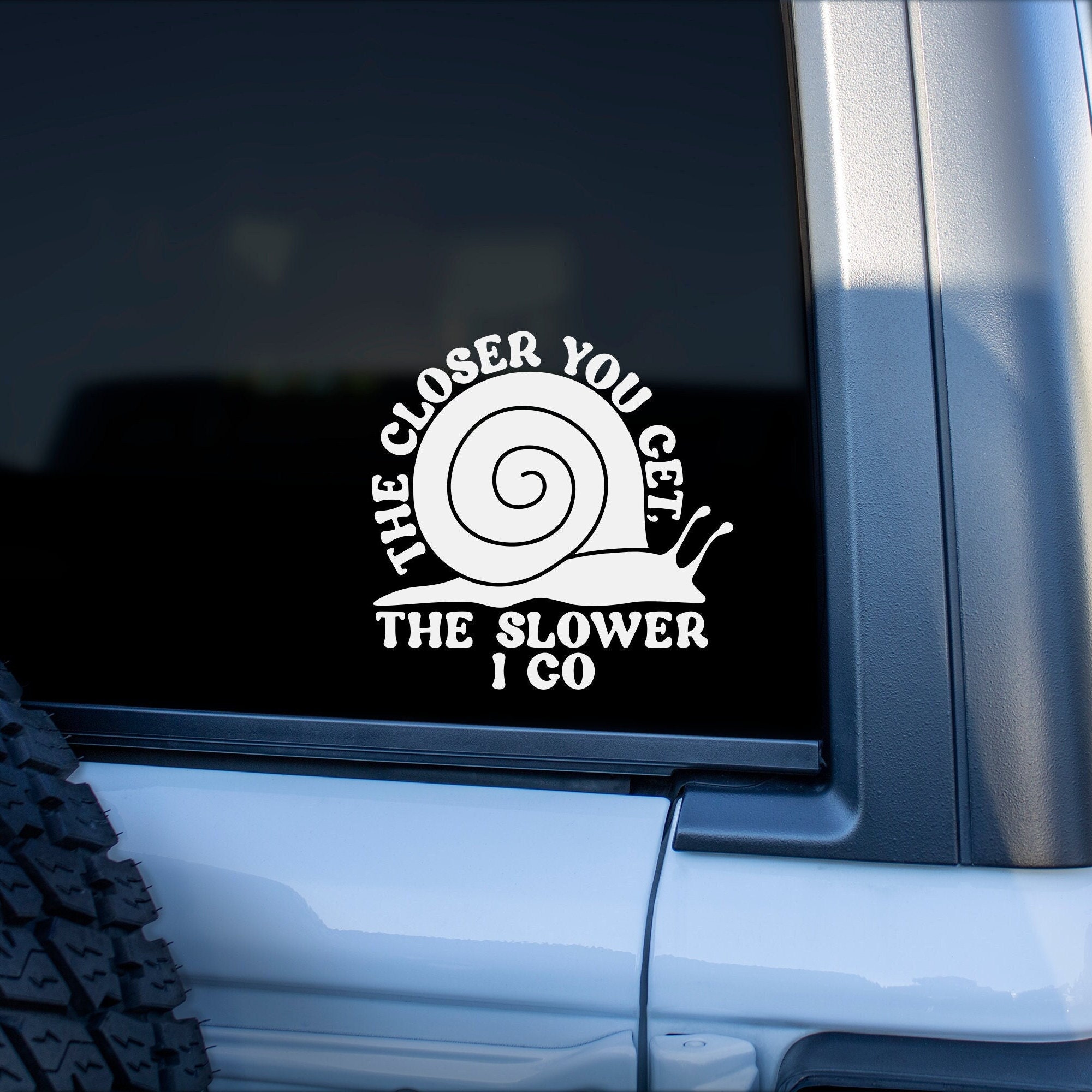 Getting Close Sticker Get off My Tail Bumper Decal Sticker Gift