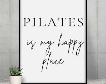 Pilates Poster, Pilates wall decor, Home gym wall art, Home Gym Decor, Pilates gift, Pilates Lover, Instant Download, Pilates studio decor