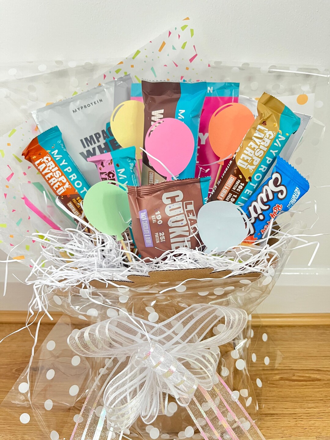 Protein Bar Bouquet, Gym Birthday Gift, Crossfit Gift, Gym Gifts for