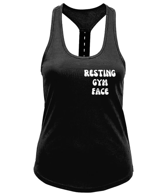 Resting Gym Face Gym Vest Gym Top Women's Gym Clothing Etsy