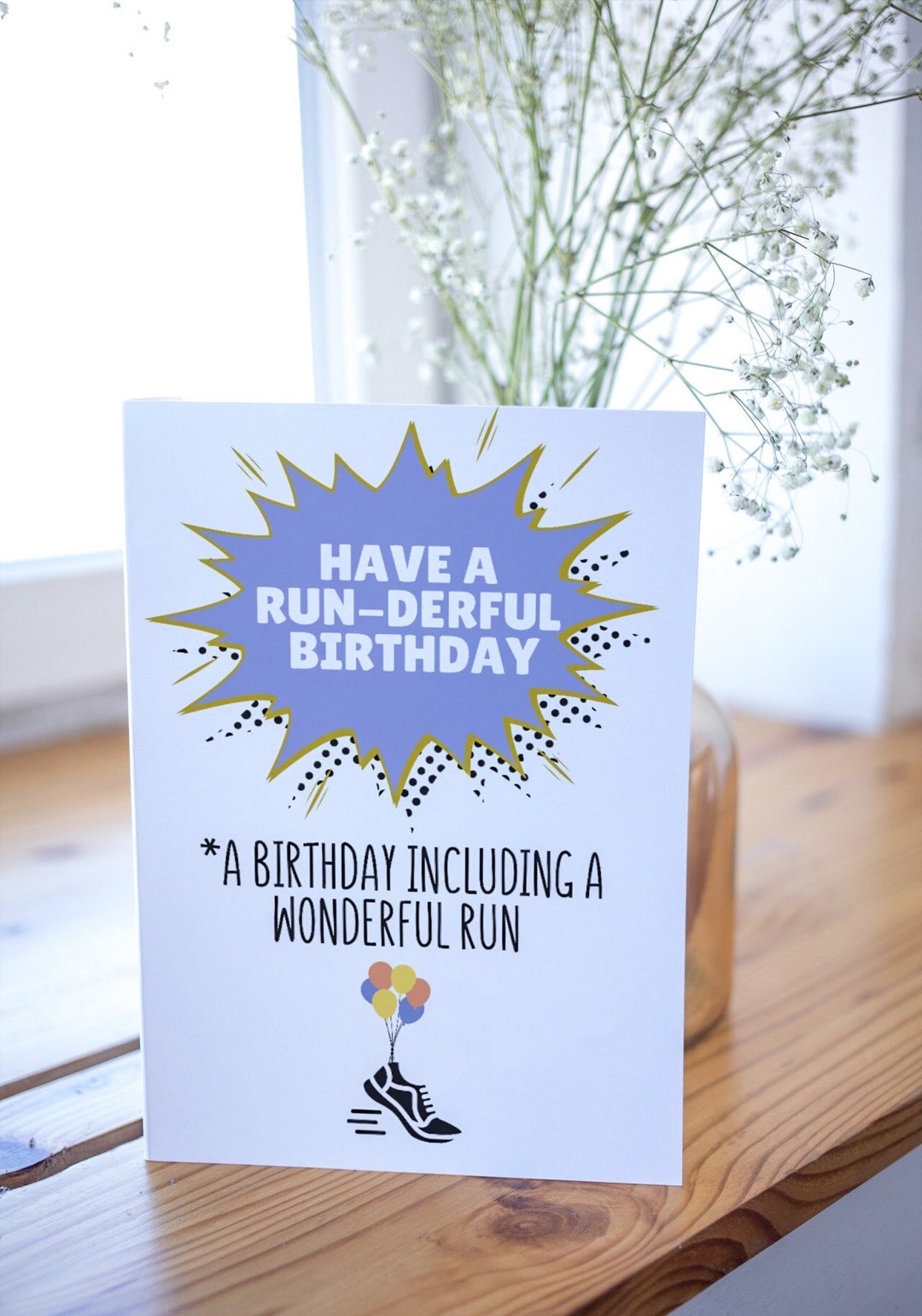 Running Birthday Card Running Friend Card Running Couple Etsy
