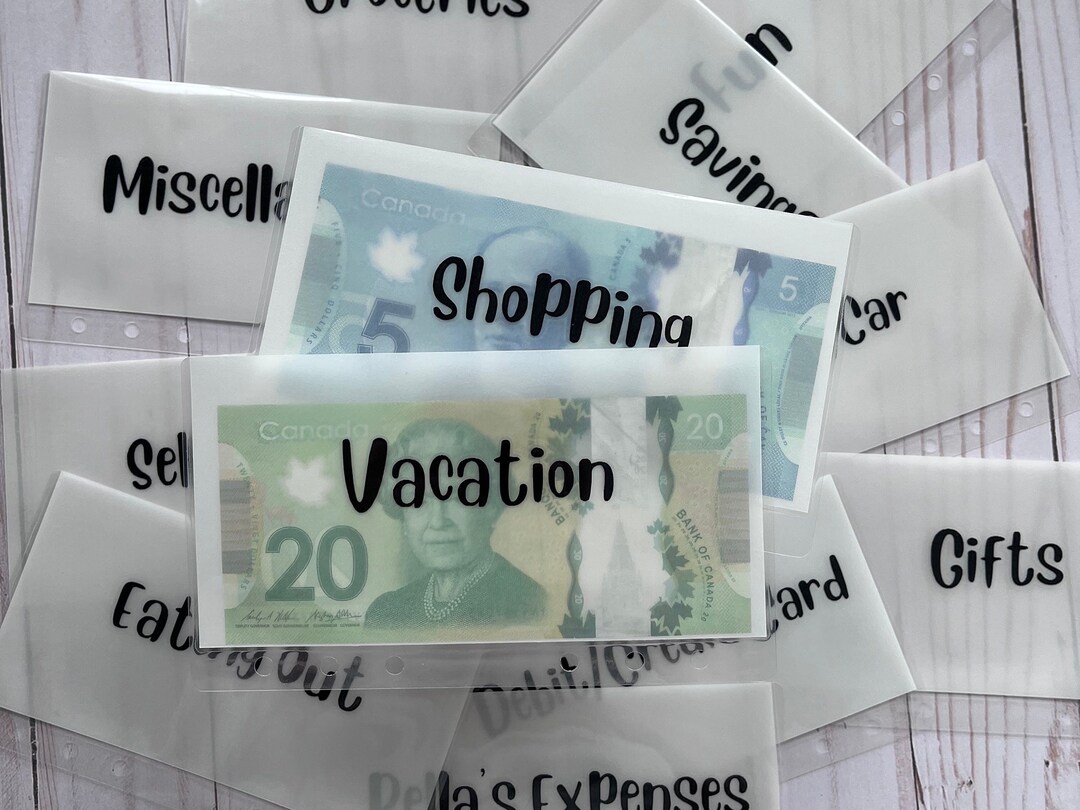 Vellum Cash Envelopes A6 Budget Binder Envelopes Cash Stuffing Savings