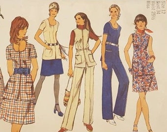Vintage 1970s Butterick 3414 Sewing Pattern Size 12 Bust 34 Uncut - Etsy